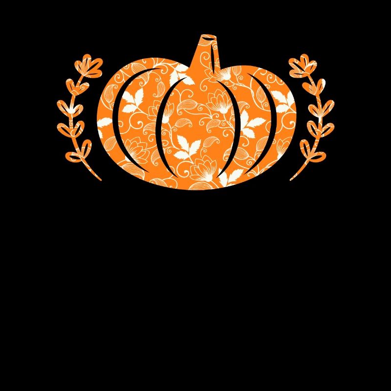 Pumpkin Lace Halloween Fall Thanksgiving Day