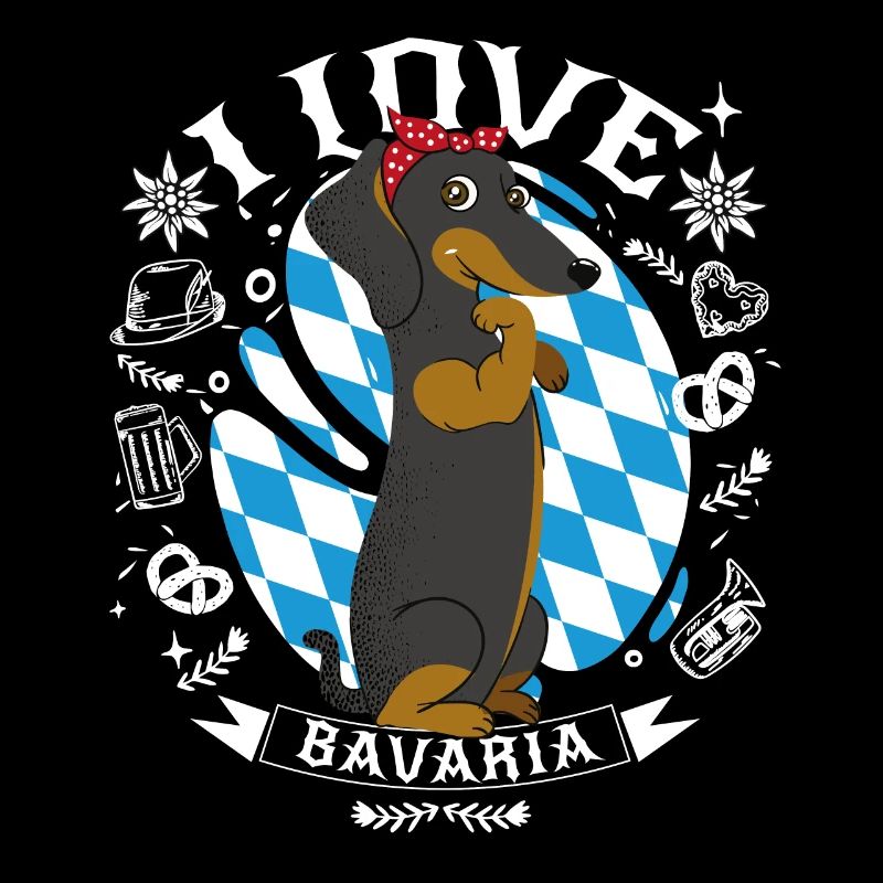 Dackel I Love Bavaria