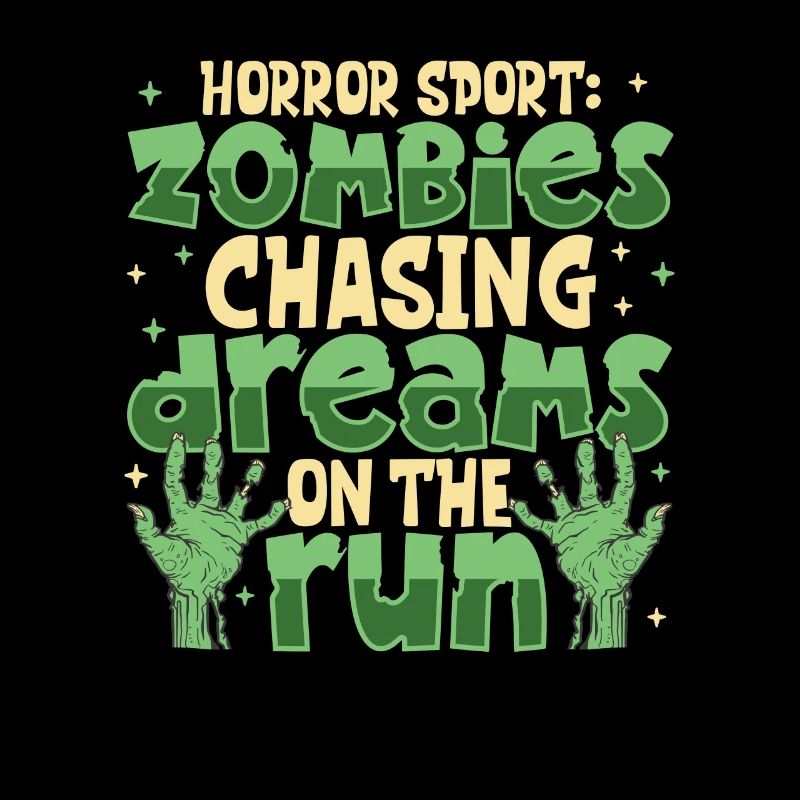 Horror Zombie Runner Half Marathon Running Jogging