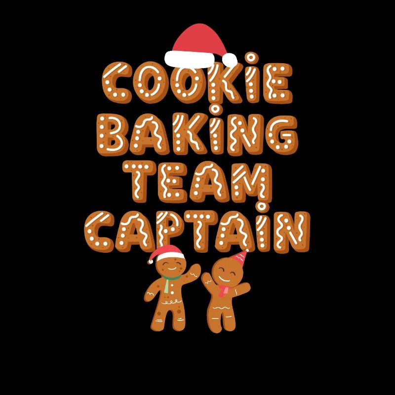 Cookie Baking Team Captain Funny Gingerbread Man