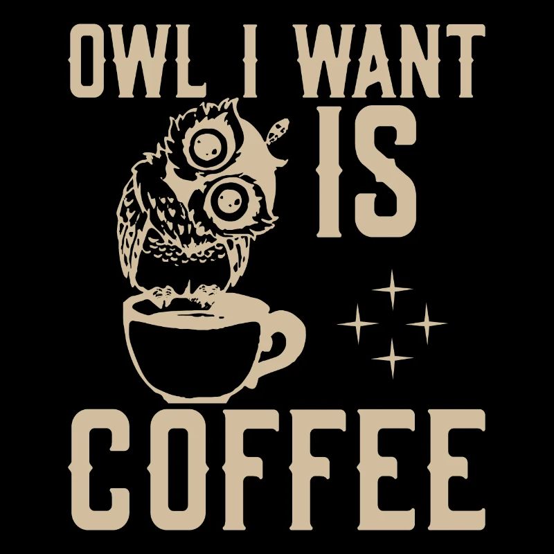 Eule Ich Will Kaffee