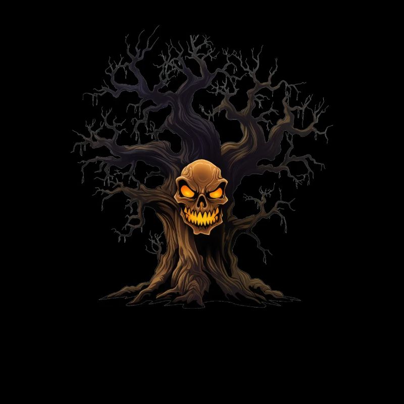 Crâne effrayant Halloween Design Crâne