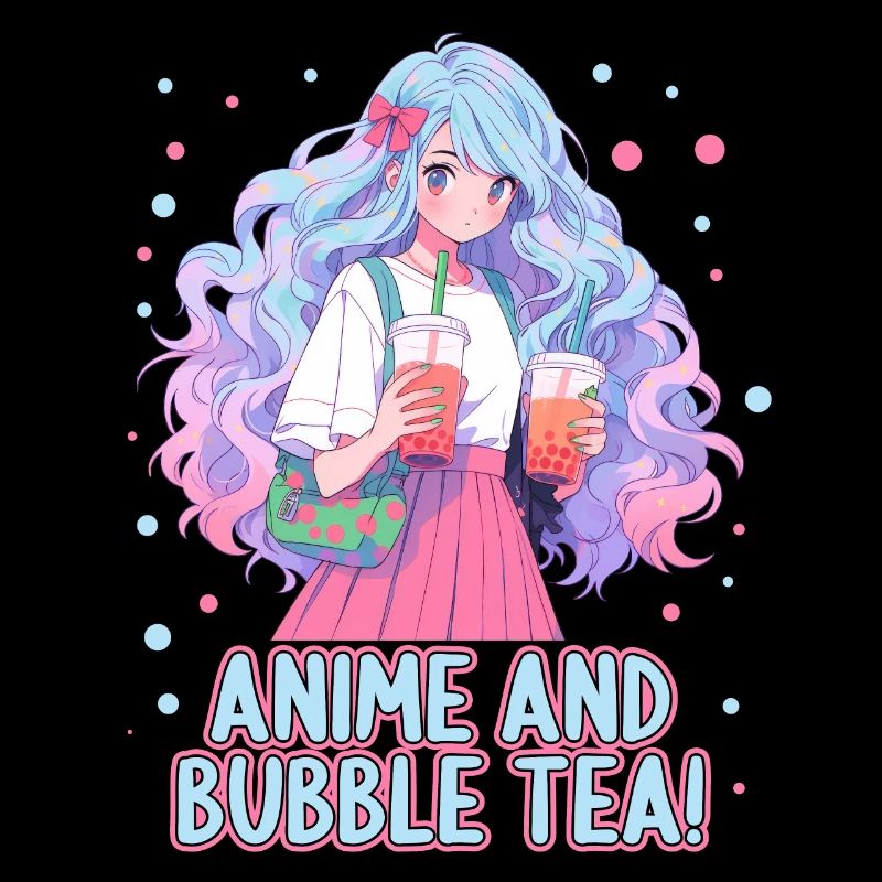 Anime and Boba Bubble Tea