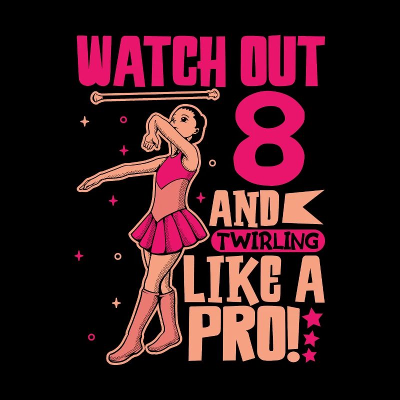 Ich bin 8 - Mädchen Twirling