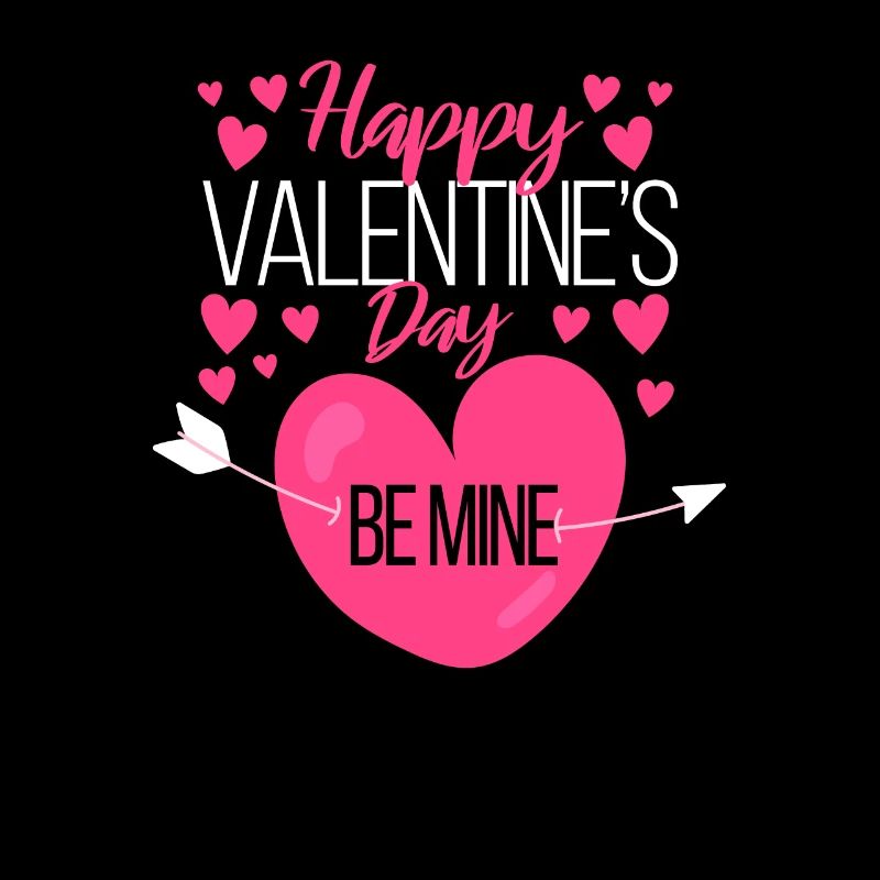 Bonne Saint-Valentin Soyez à moi Mignons Hearts V-Day