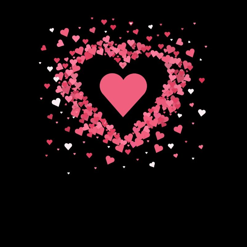 Amour Coeur Graphique Mignon Saint-Valentin Couples