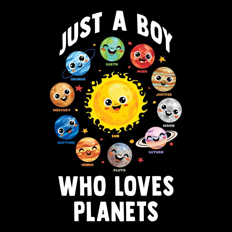 Juste un garçon qui aime les planètes du système solaire