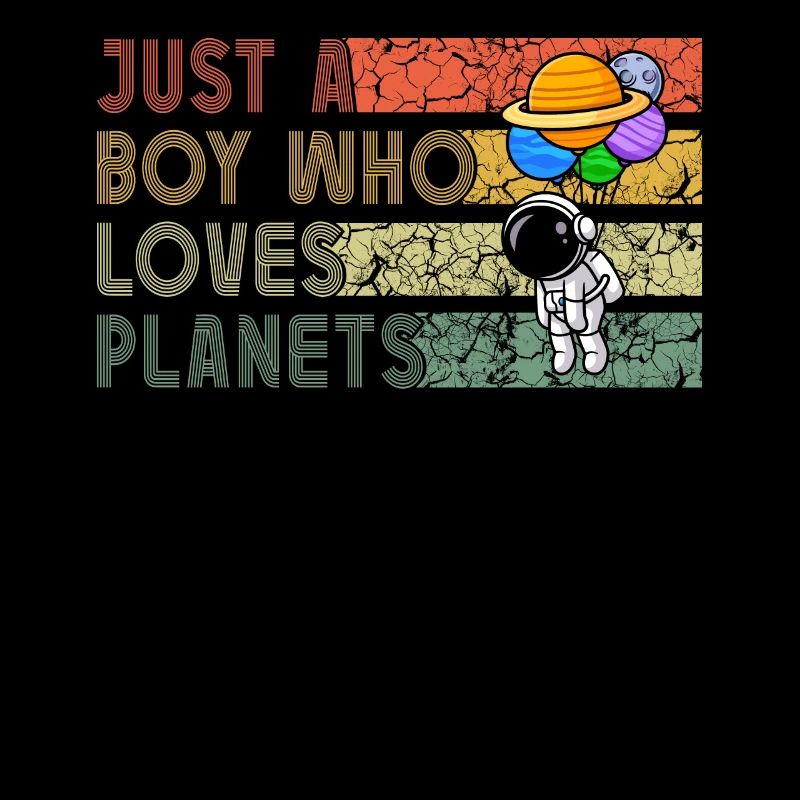 Nur ein Junge, der Planeten Sonnensystem liebt