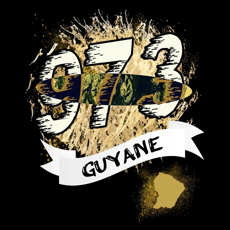 Belle idee cadeau souvenir carte de la Guyane 973