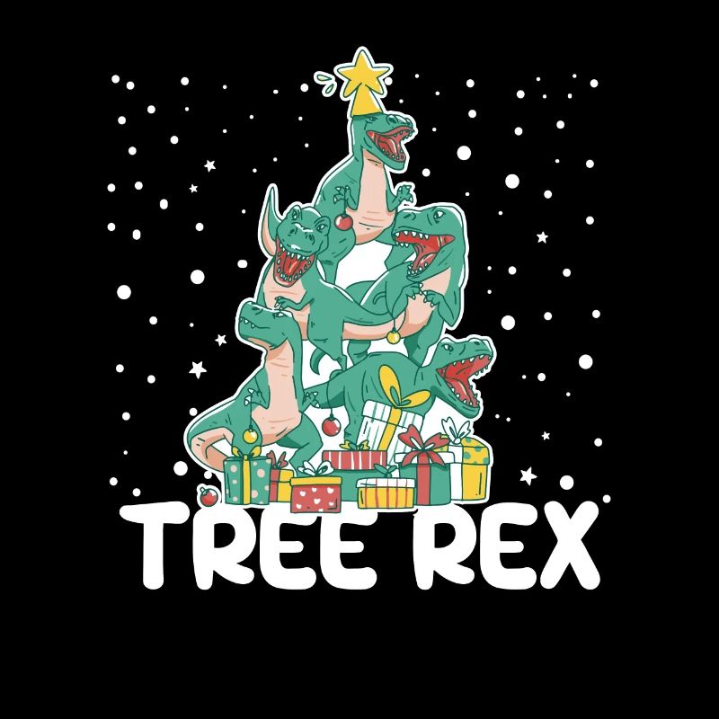 Christmas Dinosaur Tree Rex Pajamas Funny