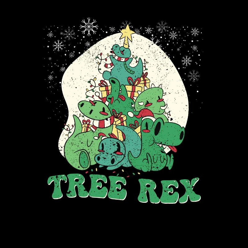 Dinosaure de Noël Rex Pyjamas Drôle