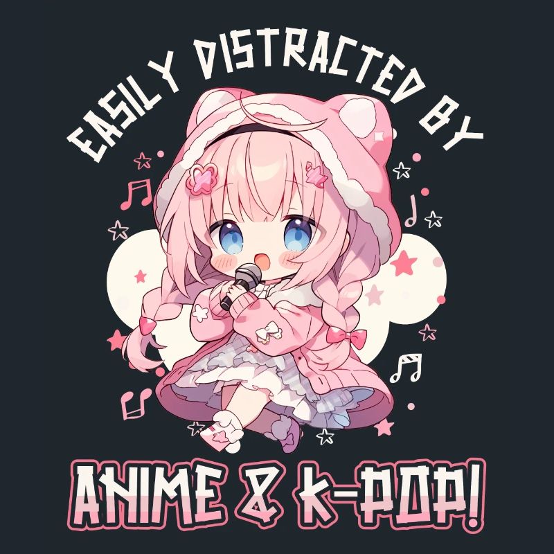 Easily distracted by Anime and K-Pop