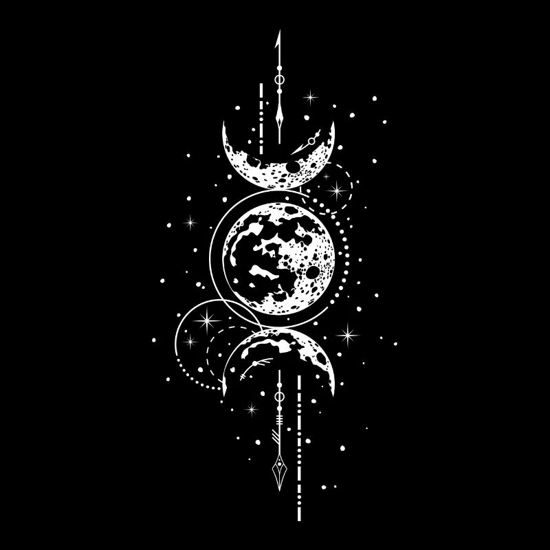 Interwoven Moon Mysticism: Wiccan Design for Goddesses