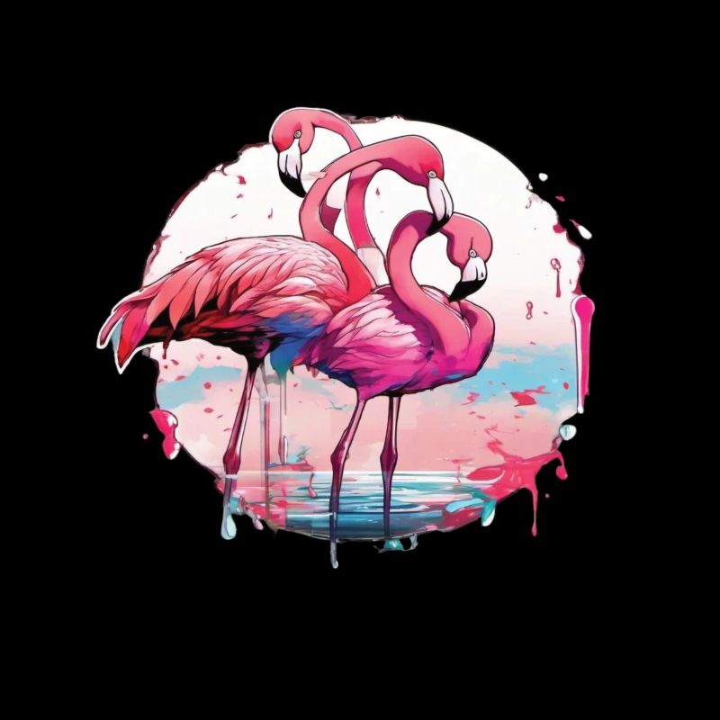 Flamants roses