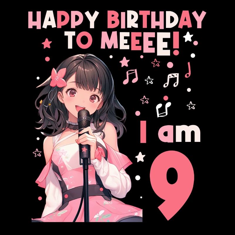 Anime Mandga K-Pop KPop Mädchen 9. Geburtstag