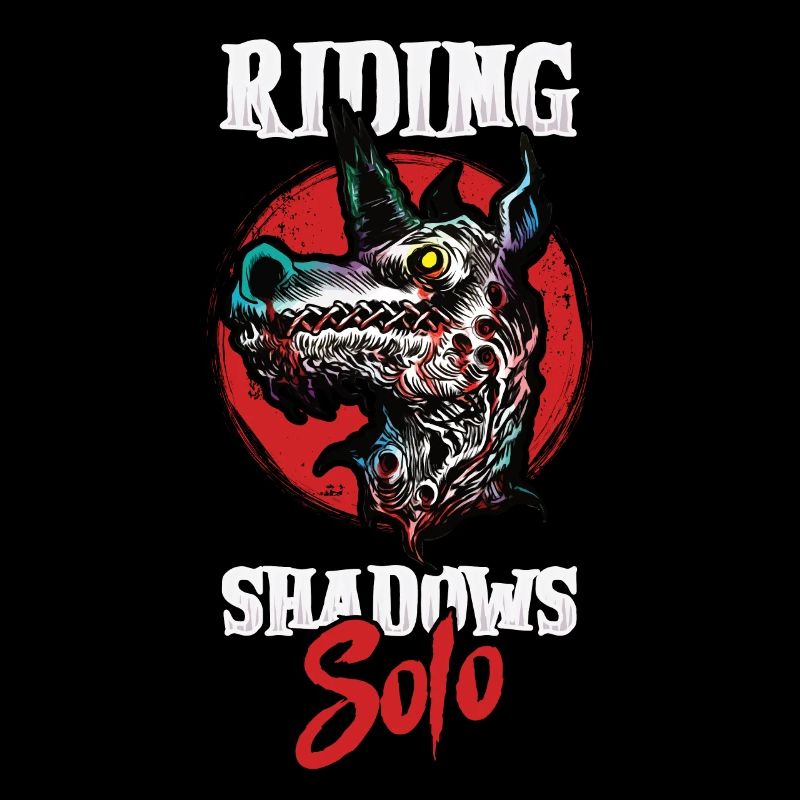 Dunkles Einhorn Horror Einhorn Mitternacht Einhorn