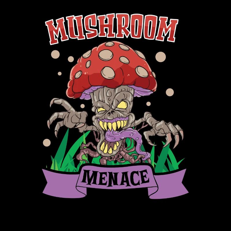 Ferme de champignons de collectionneur de champignons d'Halloween d'horreur