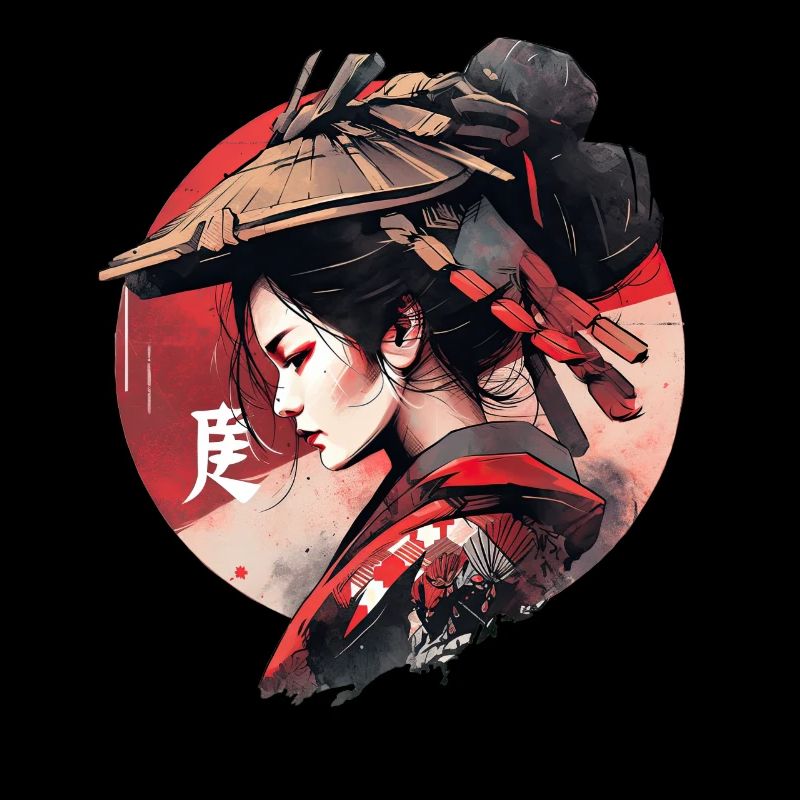 Asie 80s Samouraï Rétro Japonais Samouraï