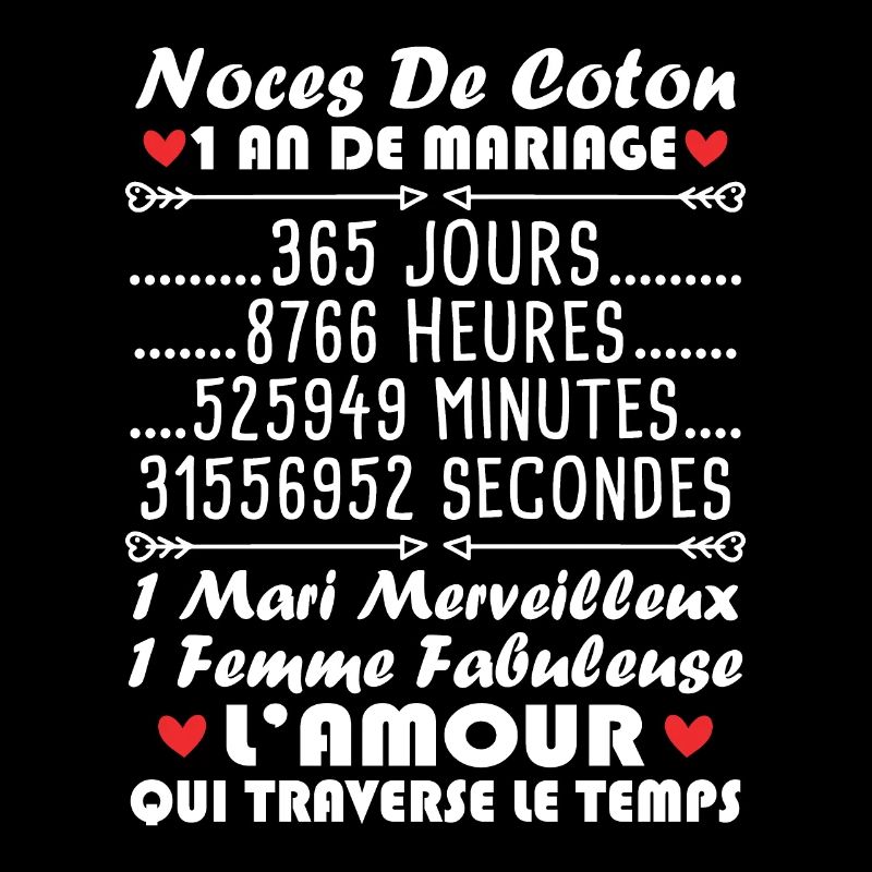 Noces De Coton 1 An De Mariage