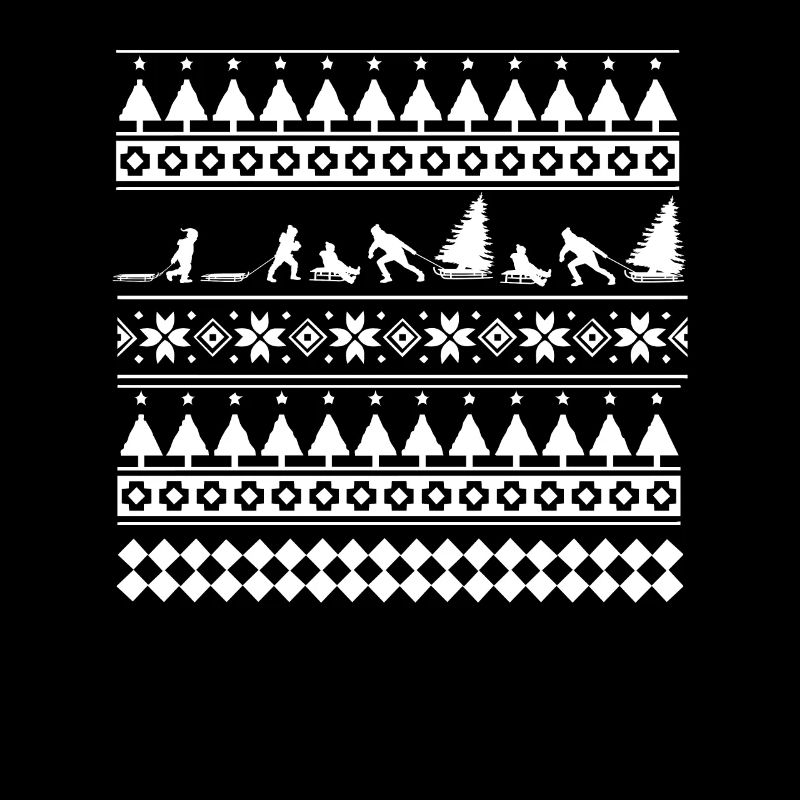 Conception de traîneau de Noël moche