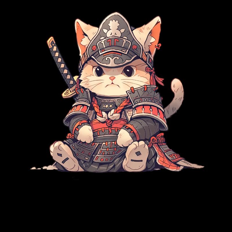 Chat d’Asie Samouraï japonais Samouraï