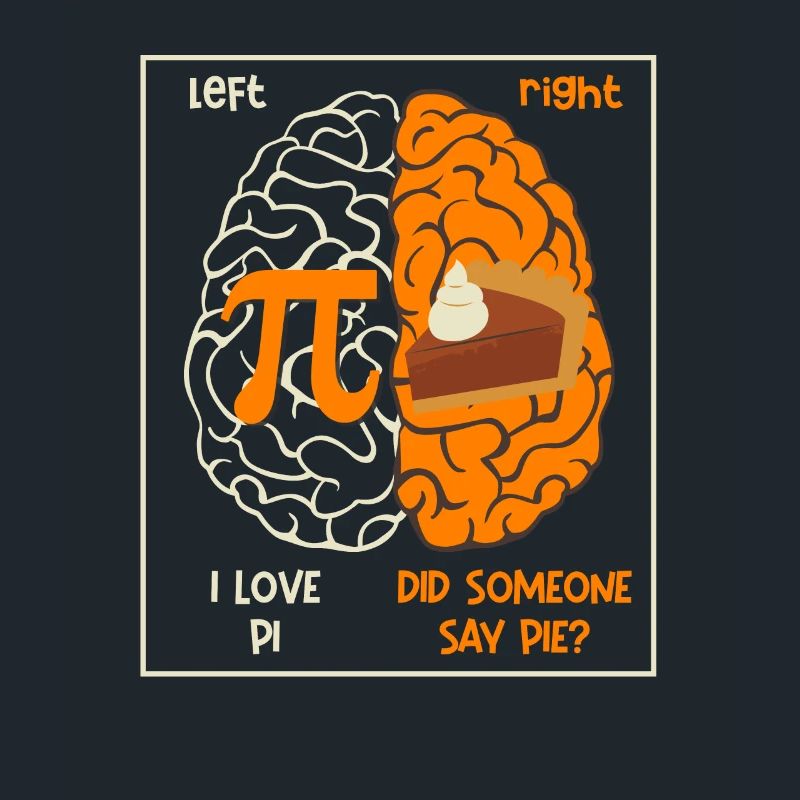 Left I love pi Right Someone said cake math