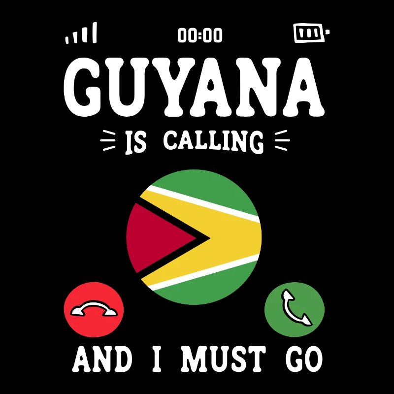 Guyana Flag Guyanais Guyanais