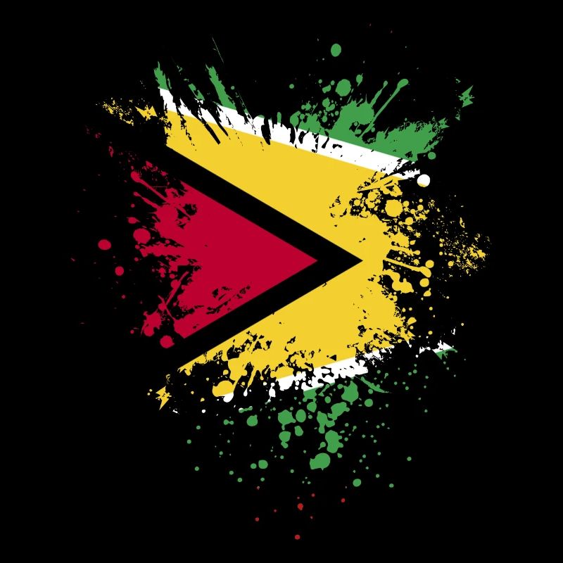 Guyana Flag Guyanais Guyanais