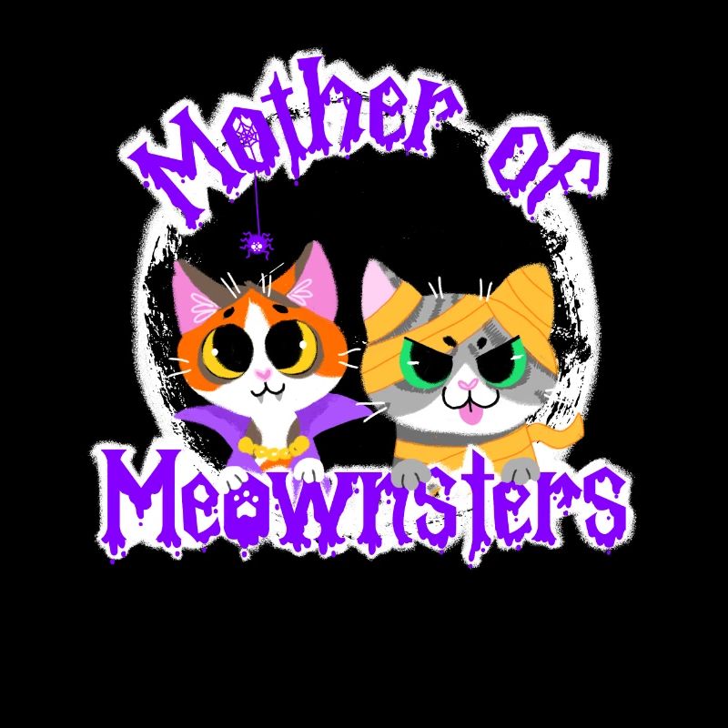 Mère de Meownsters Mignons Chats Costume d’Halloween
