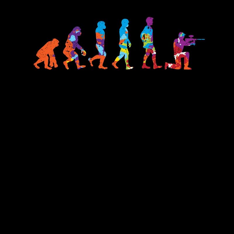 Paintball Evolution des Menschen Paintballing