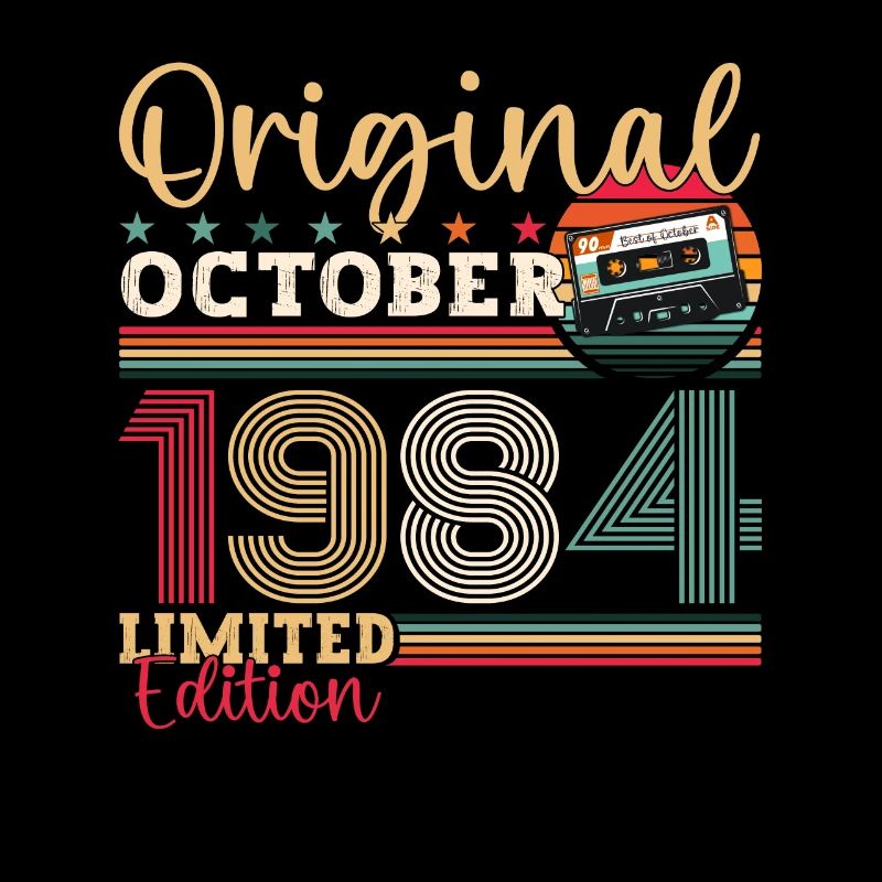 39th Birthday October Vintage 1984 Cassette