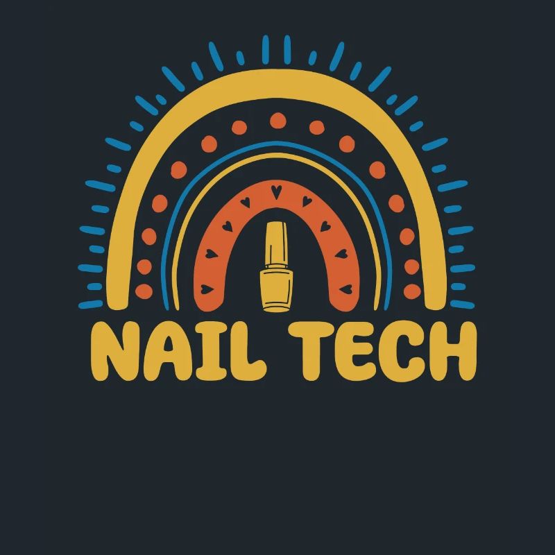 Nageltechnikerin Boho Regenbogen