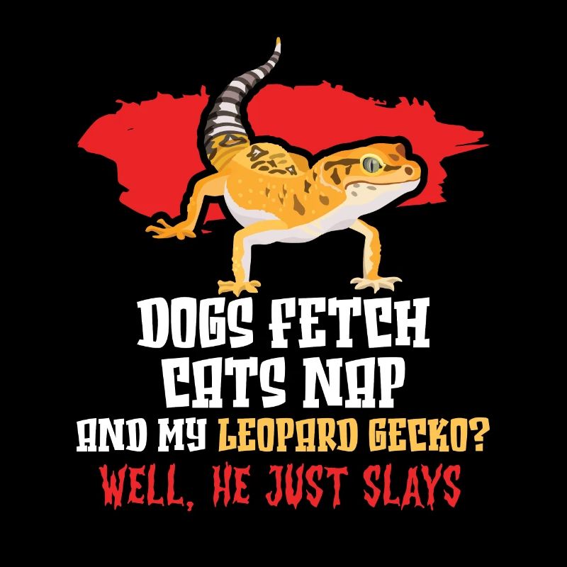 Drôle de propriétaire de gecko léopard, humour reptile,