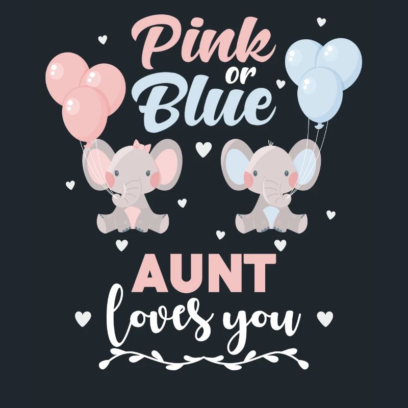 Rosa oder blaue Tante Elefant