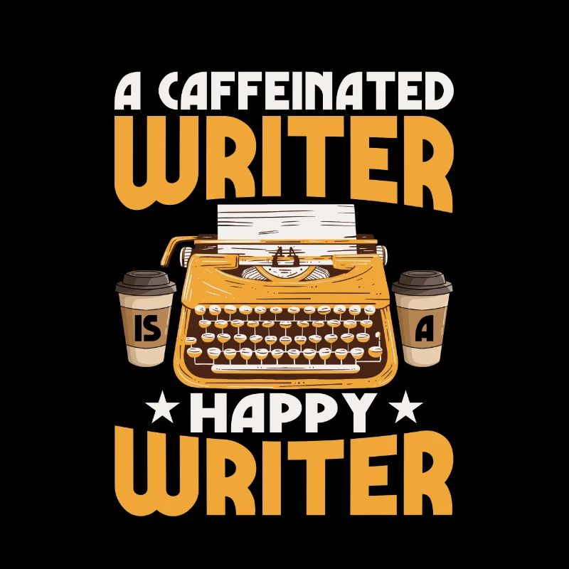 A Caffeinated Writer Is A Happy Writer Author Book