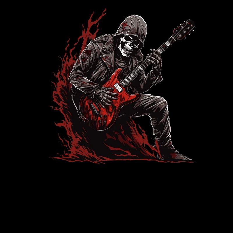 Guitarist tshirt electric guitar strings