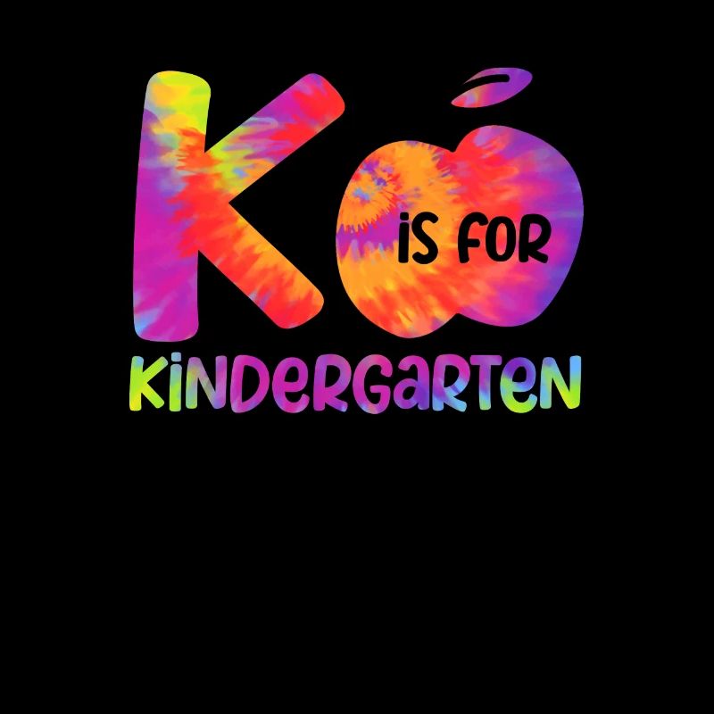 K est pour Kindergarten Teacher Tie Dye 100.