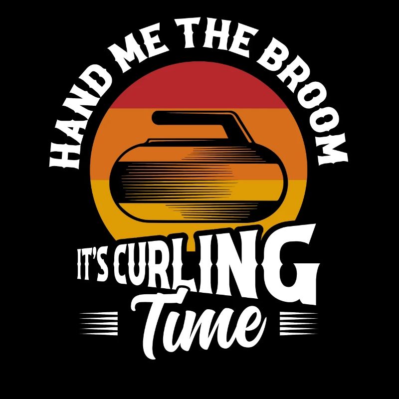 Donnez-moi le balai C’est l’heure du curling Curler Ice