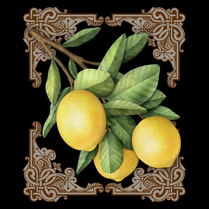 Illustration de citrons vintage