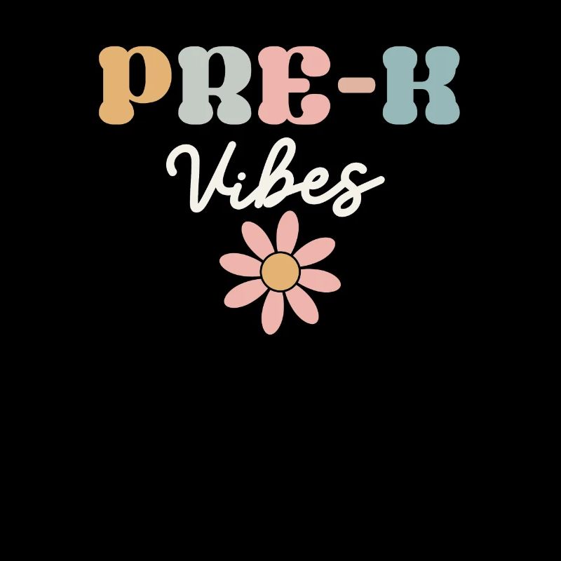 Pre-K Vibes Équipe de maternelle Retro 100e jour d’école