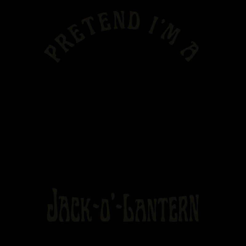 Tu so, als wäre ich ein Jack O Lantern Face Pumpkin Lazy