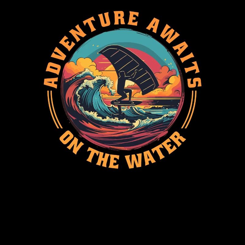 Wingfoil-Surfer Wingfoiling-Board Kitefoil Sprüche