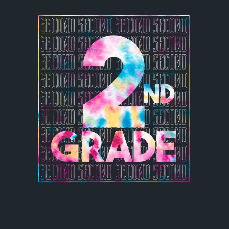 Tie Dye 2nd Grade Typography Team Second Grade