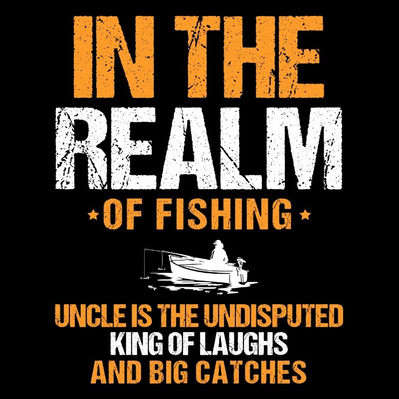 Pêche Oncle Pêcheur Oncles Drôle Poisson Parfait