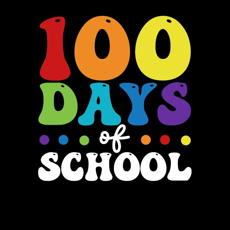100 Tage Schule Lustig Glücklich Lehrer Student