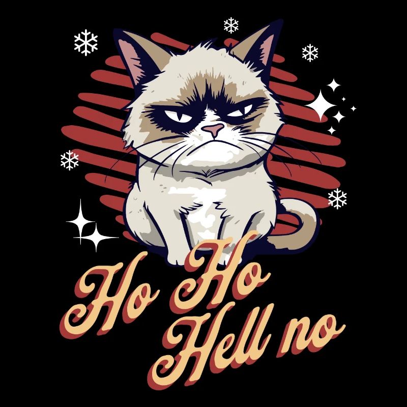 Angry Cat Xmas Sarcastic Funny Cat Meme