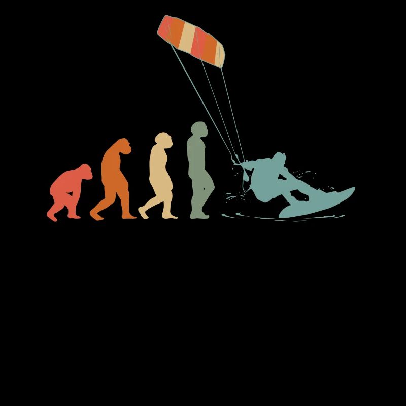 Kitesurf Kiteboard Kitesurfing Vintage Evolution