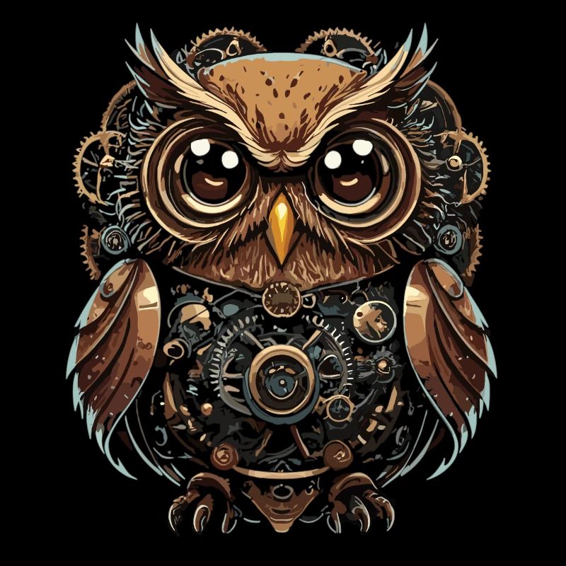 Faszinierende Steampunk-Eule: Einzigartiges Design