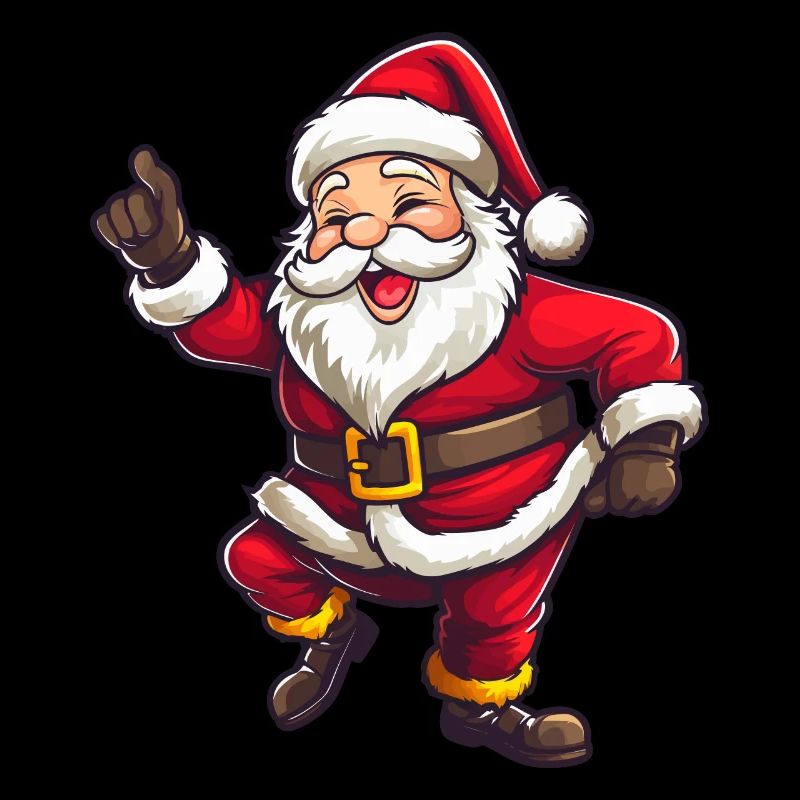 Weihnachtsmann Drabbing mit Bart und Mütze