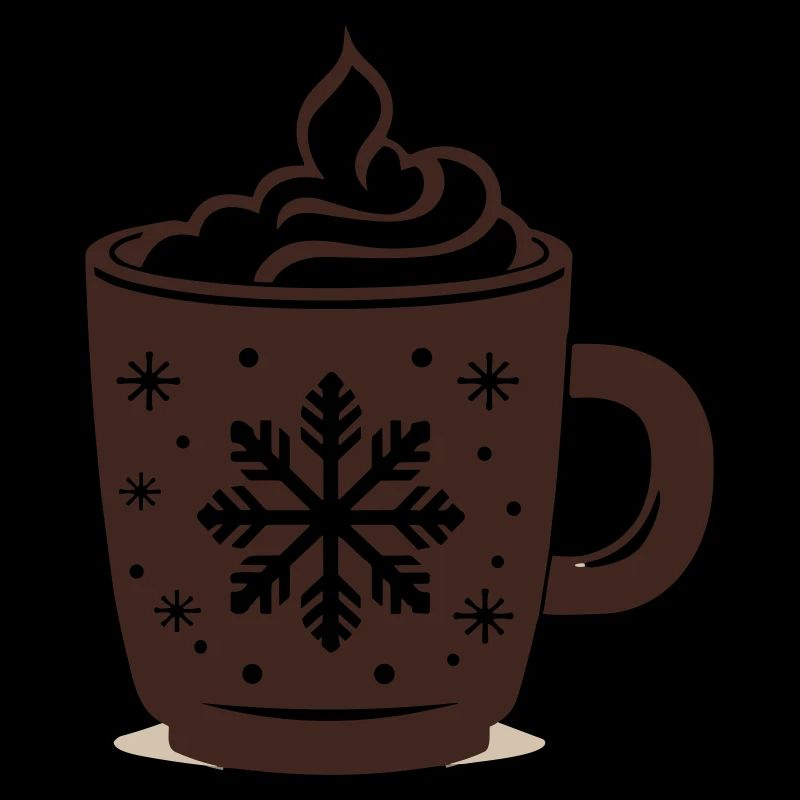 Weihnachten mit heißer Schokolade
